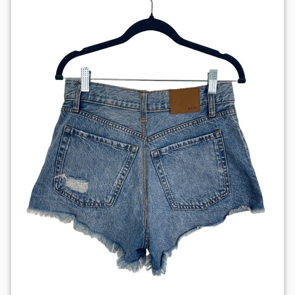 Aeropostale Jean Shorts Size 8, Festival Denim Distressed - Picture 6 of 8